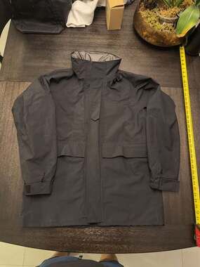 US Navy Cold Weather Parka Medium X-Long Black Hooded Rain Jacket